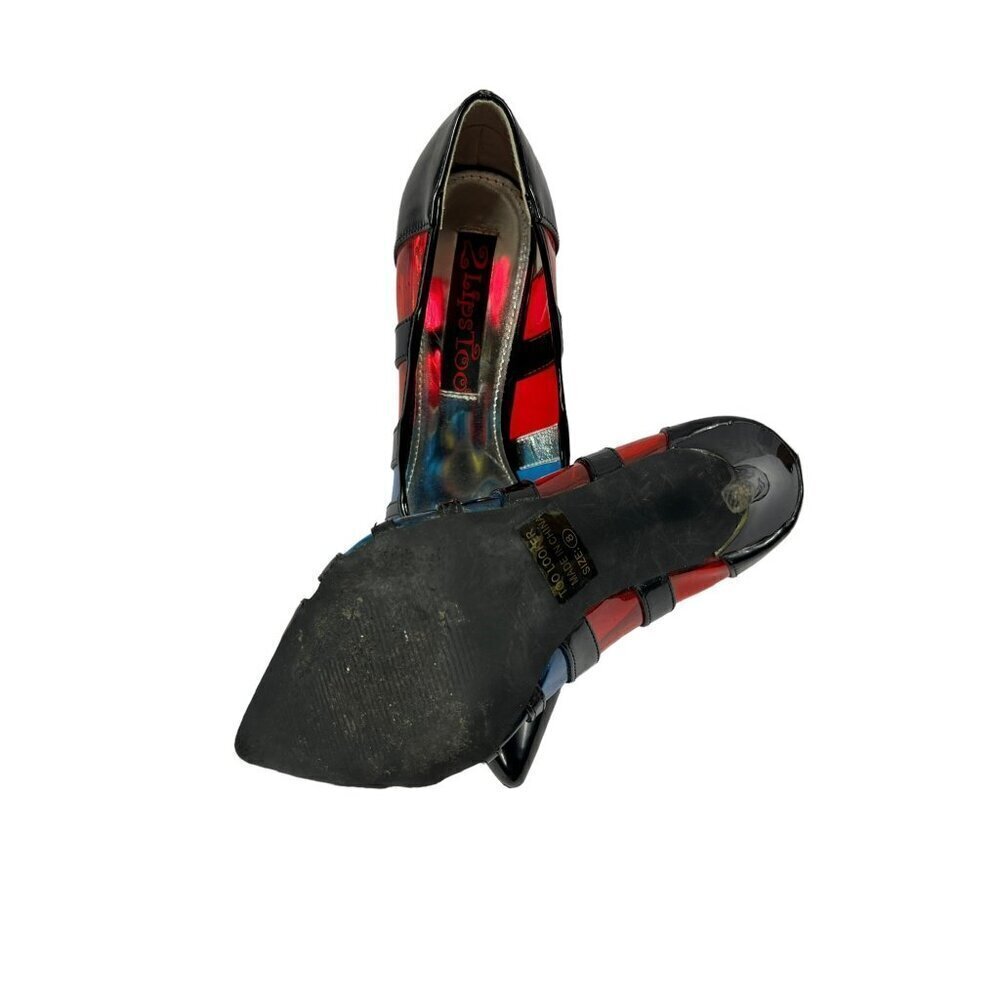 2 Lips Too Women's Clear Color Heels - Picture 3 of 8
